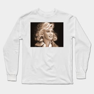 Marilyn Sepia Long Sleeve T-Shirt